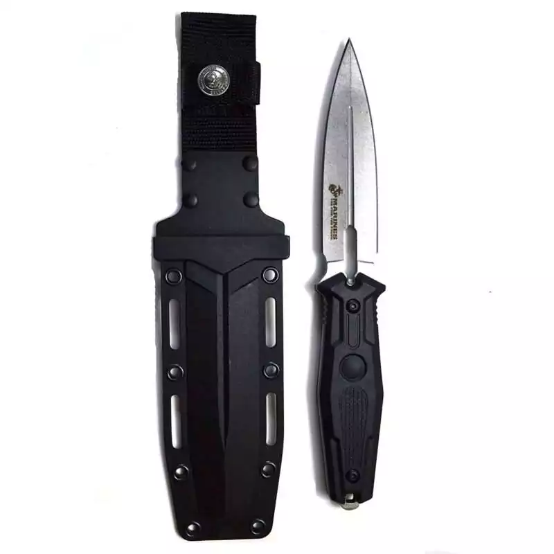 Marines ritual athame 9.5 inch — ceremonial USMC-styled dagger for Wiccan altar use displayed on dark background.