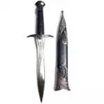 9 and a half inch Snake Eye athame with serpent eye handle detailing, a ritual dagger for circle casting and ceremonial altar work