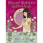 Flower Folklore Oracle 44-card deck by Catherine Caprino — floral divination oracle card deck box with luminous botanical flower cover art.