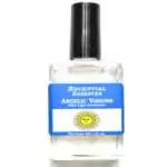 Amber Flame Escential Essences fragrance oil ½ oz roll-on by Auric Blends — glass bottle with warm amber label on white background.