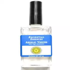 Amber Flame Escential Essences fragrance oil ½ oz roll-on by Auric Blends — glass bottle with warm amber label on white background.