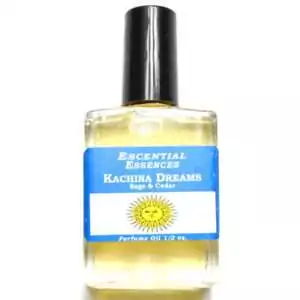 Kachina Dreams Escential Essences fragrance oil ½ oz roll-on by Auric Blends — glass bottle with southwestern spirit-vision label on white background.