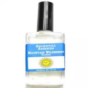 Mountain Wildberry Escential Essences fragrance oil ½ oz roll-on by Auric Blends — glass bottle with berry-themed label on white background.