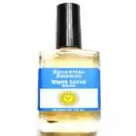 White Lotus Escential Essences fragrance oil ½ oz roll-on by Auric Blends — glass roll-on bottle with lotus label on white background.