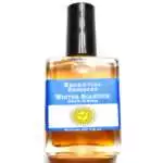 Winter Solstice Escential Essences fragrance oil ½ oz roll-on by Auric Blends — festive label glass bottle on white background.