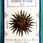 Amber Flame Incense Sticks — Auric Blends Escential Essences 16-Pack