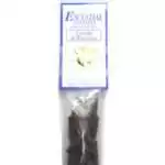 Cannabis and White Sage Escential Essences incense cones 16-pack by Auric Blends — earthy cleansing botanical packaging on white background.