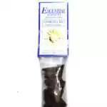 Casablanca Lily Escential Essences incense cones 16-pack by Auric Blends — opulent white lily floral packaging on white background.
