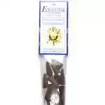 Frankincense and Myrrh Escential Essences incense cones 16-pack by Auric Blends — twin sacred resin packaging on white background.
