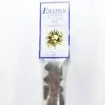 Love Escential Essences incense cones 16-pack by Auric Blends — romantic floral heart packaging on white background.