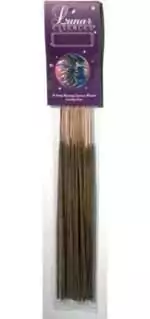 Moon Goddess Escential Essences incense sticks 16-pack by Auric Blends — lunar goddess label packaging on white background.