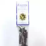 Patchouli Musk Escential Essences incense cones 16-pack by Auric Blends — earthy sensual musk packaging on white background.