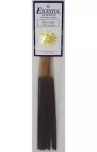 Sanctuary Escential Essences incense sticks 16-pack by Auric Blends — lavender-toned calm packaging on white background.