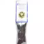 Sandalwood Escential Essences incense cones 16-pack by Auric Blends — classic warm wood packaging on white background.