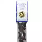 Talisman Escential Essences incense cones 16-pack by Auric Blends — warm amber resin packaging on white background.