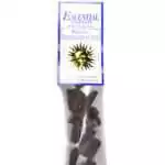 White Sage Patchouli Dragon's Blood Escential Essences incense cones 16-pack by Auric Blends — triple-power packaging on white background.