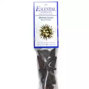 Zombie Crayz Escential Essences incense cones 16-pack by Auric Blends — dark gothic packaging on white background.