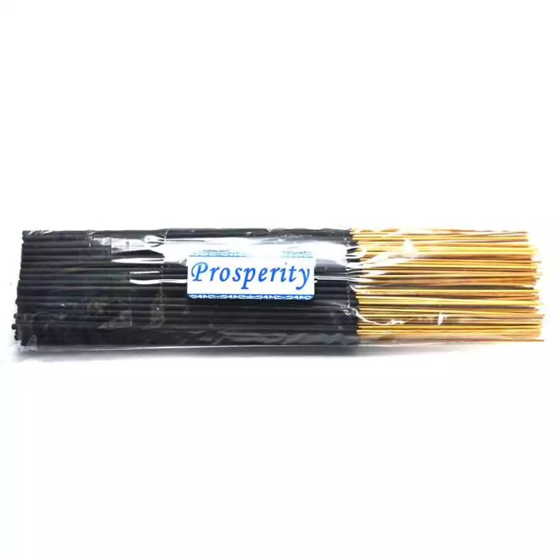 95-100pk-Prosperity-escential-essences-incense-sticks-ISBMPRO Prosperity Escential Essences incense sticks bulk 95-100 pack by Auric Blends — large quantity abundance packaging on white background.