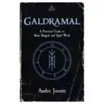 Galdramal practical guide to rune magick by Andre Jooste — paperback cover featuring Norse runic imagery and Elder Futhark runes.
