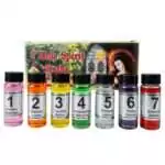 7 Holy Spirit Baths seven-day spiritual bath set — collection of individual bath sachets with traditional labels on a white background.