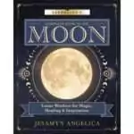 Llewellyn Complete Book of the Moon by Jesamyn Angelica — paperback book cover featuring lunar and celestial imagery on a dark background.