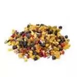 One-pound bag of Kashmir Christmas Blend granular resin incense in bulk packaging, showing warm amber and mixed-tone resin blend in large quantity