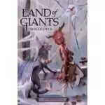 Land of Giants Oracle deck cover showing two small fairy folk, one with wings, in an abandoned manor with spider webs and ladybugs, one reaching toward a butterfly against a cracked window, by Steven Hutton.