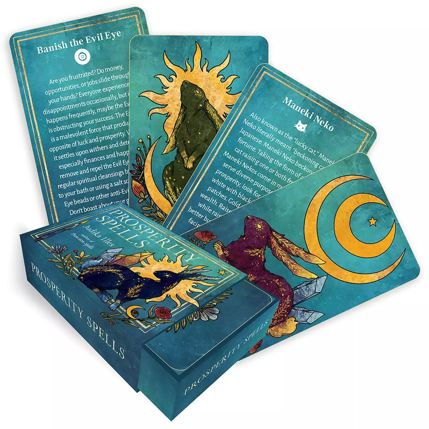 Prosperity Spells Deck by Judika Illes — 36-Card Gilt-Edged Cards