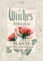 Cover of The Witches' Almanac 2027-2028 Issue 46 Standard Edition, Plants: The Pulse of the Living Land, with two translucent pink and red roses and sage green leaves inside a compass-point border